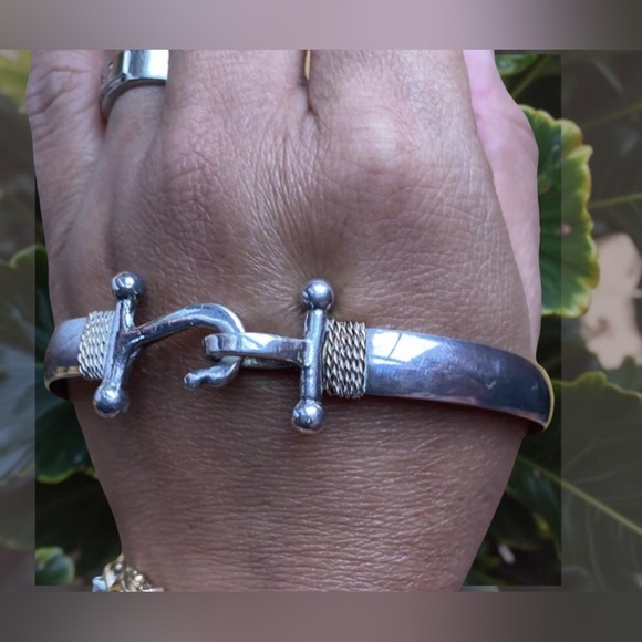 14k Gold & Sterling Silver Unisex Bracelet - Picture 1 of 17